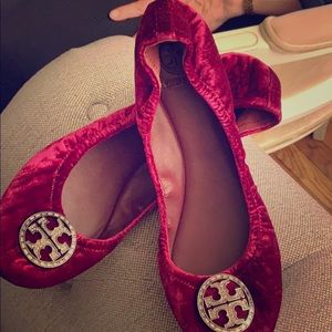 Tory Burch Velvet Flats